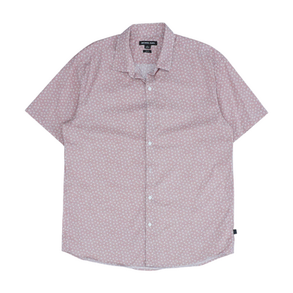 Pink Floral Short Sleeve Button Down