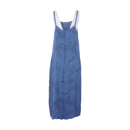 Blue Petite Floral Midi Dress