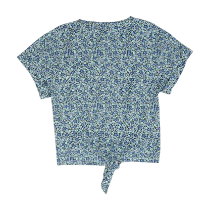 Blue Floral Blouse