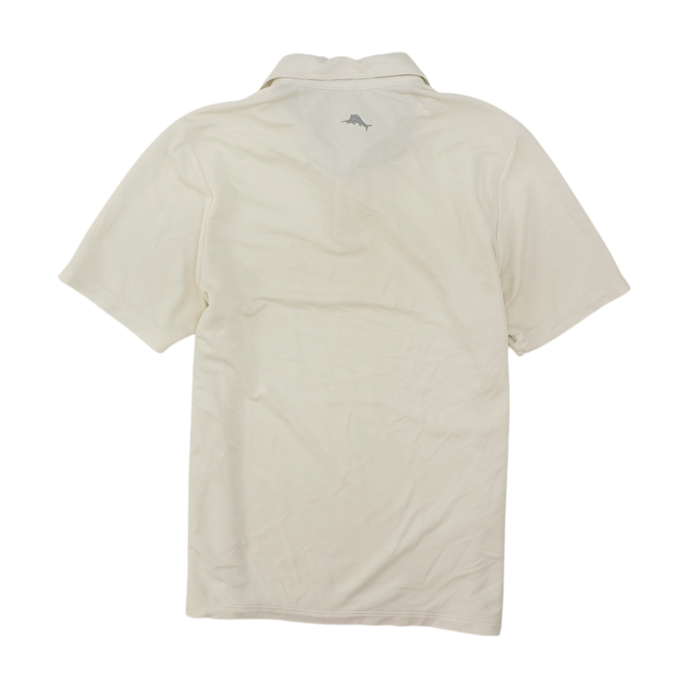 White Solid Short Sleeve Polo