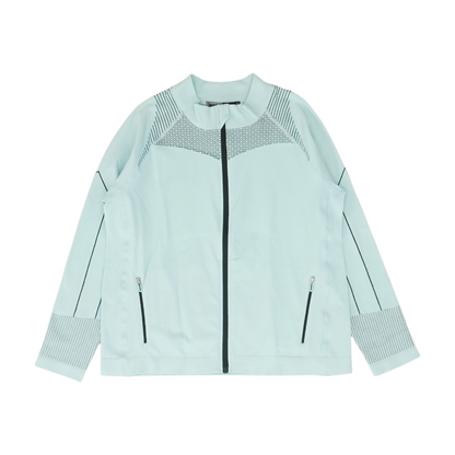 Blue Solid Active Jacket