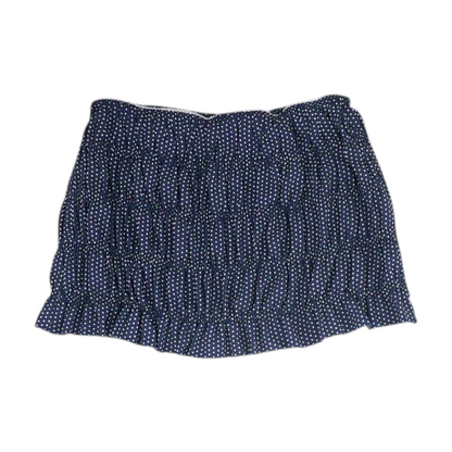Navy Polka Dot Mini Skirt