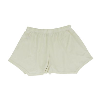 Beige Solid Active Shorts
