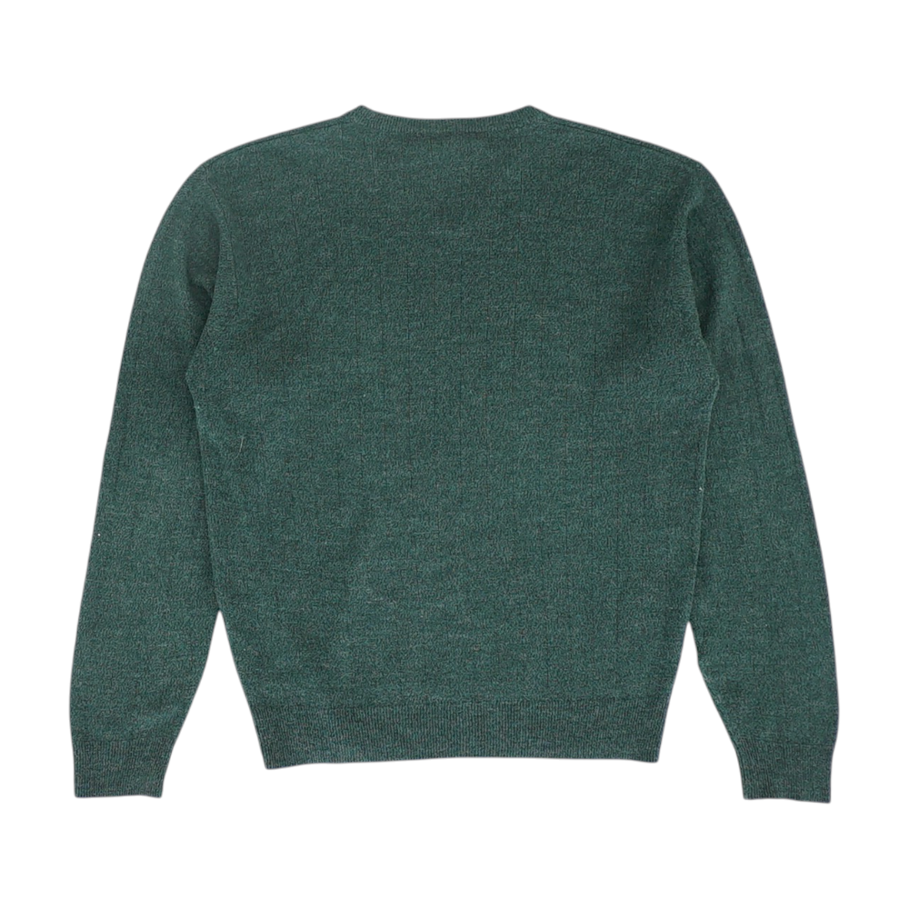 Green Solid Pullover Sweater