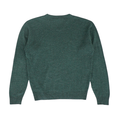 Green Solid Pullover Sweater