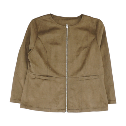 Brown Solid Jacket