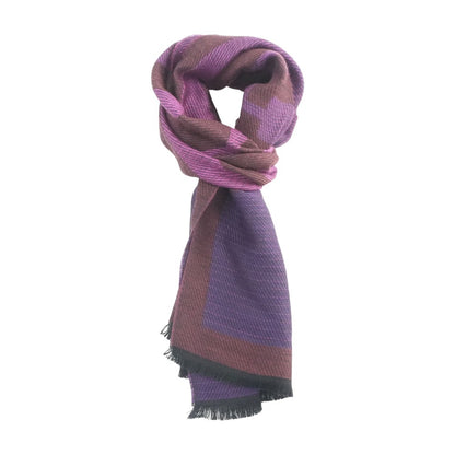 Pink Graphic Wool Scarf