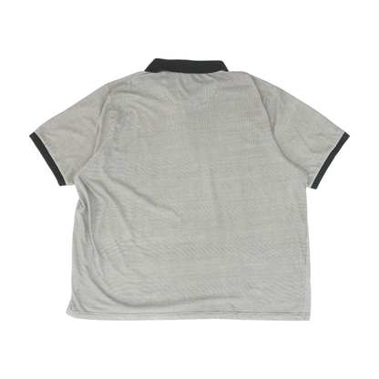 Black Tall Herringbone Short Sleeve Polo