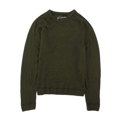 Green Solid Pullover Sweater