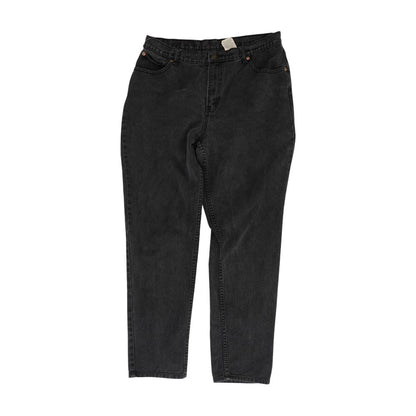 Vintage Black Solid Denim Jeans