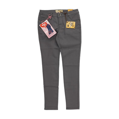 Gray Solid Jeans