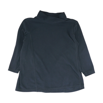Black Plus Solid Fleece Pullover