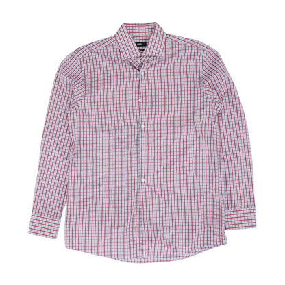 Blue Check Long Sleeve Button Down