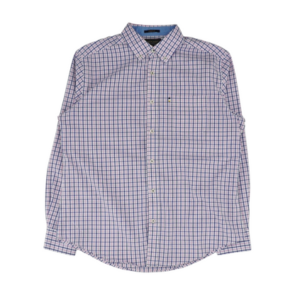 Pink Check Long Sleeve Button Down