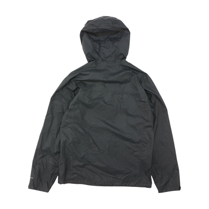 Black Solid Rain Jacket
