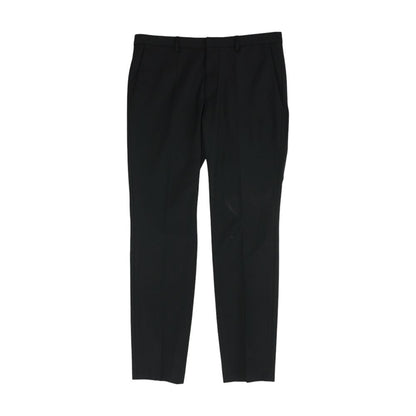 Black Solid Dress Pants