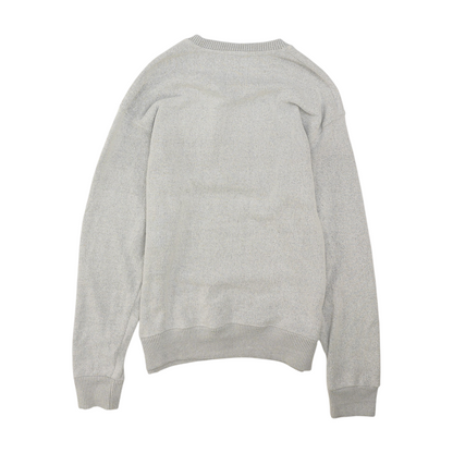 Gray Solid Sweatshirt Pullover