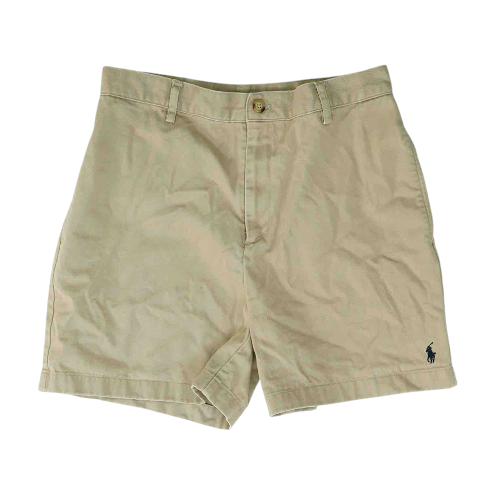 Tan Solid Chino / Khaki Shorts