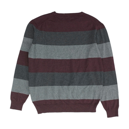 tricots st raphael Gray Striped Pullover Sweater – Image 2