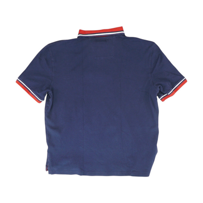 Navy Solid Short Sleeve Polo