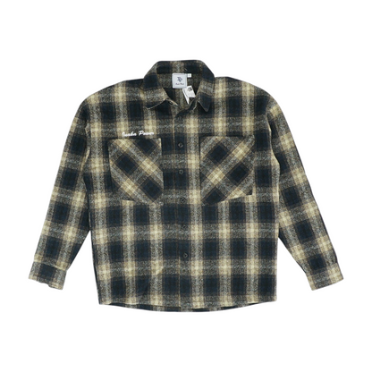 Multi Plaid Flannel Button Down