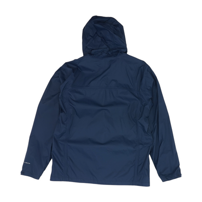 Navy Solid Rain Jacket