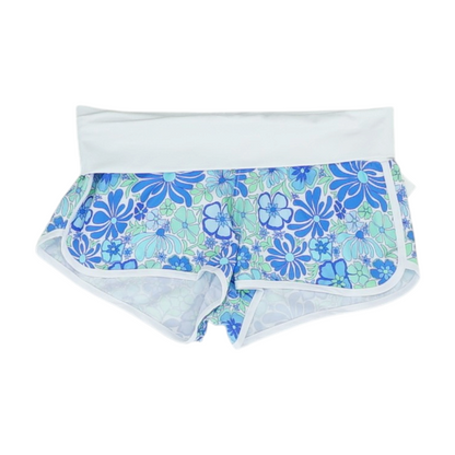 White Floral Swim Bottom