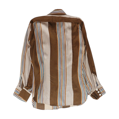 Multi Graphic Long Sleeve Button Down