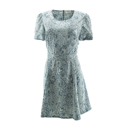 White Paisley Mini Dress