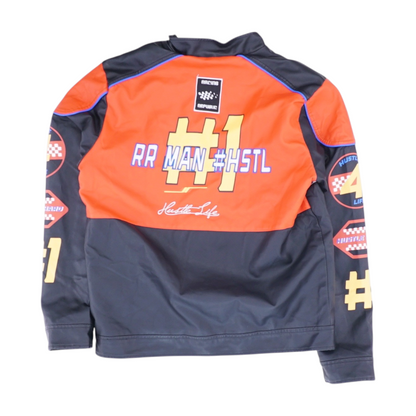Red Color Block Jacket