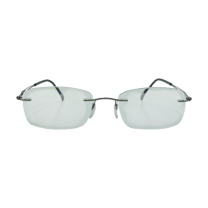 Silver Rectangle Prescription Eyewear