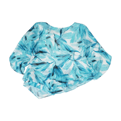Blue Floral Blouse