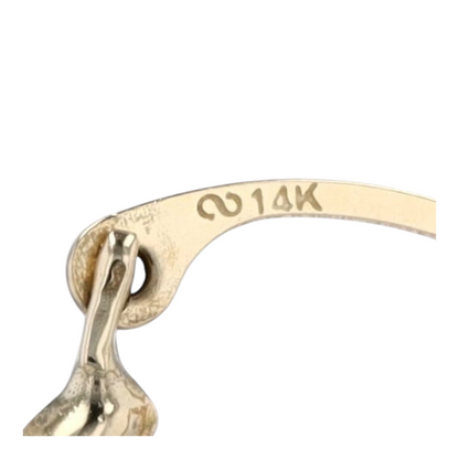 14K Yellow Gold Hoop Earrings