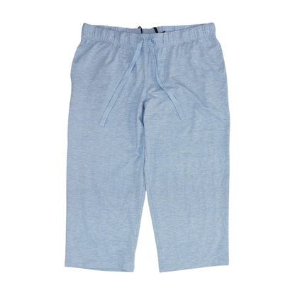 Blue Solid Capris