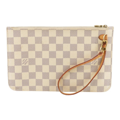 Neverfull Pochette in Damier Azur Canvas