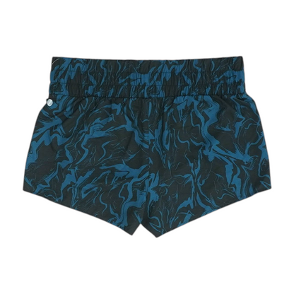 Teal Print Active Shorts