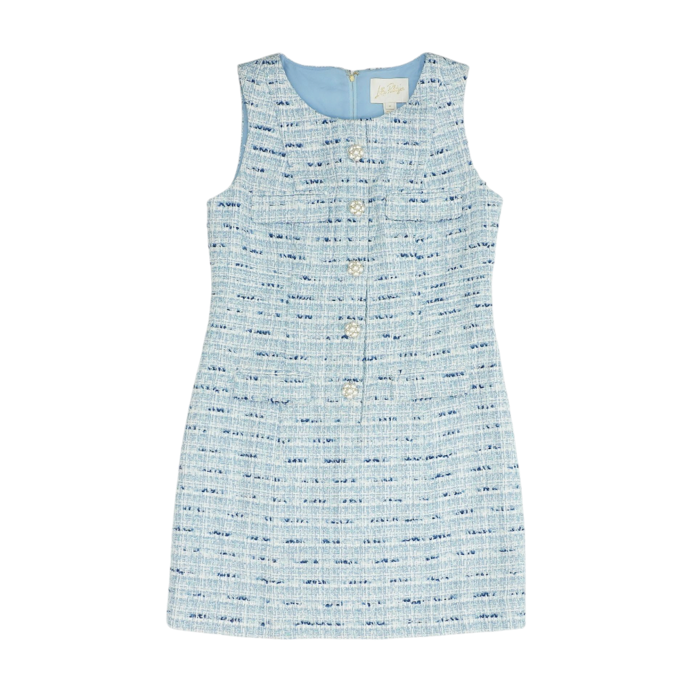 Blue Print Mini Dress