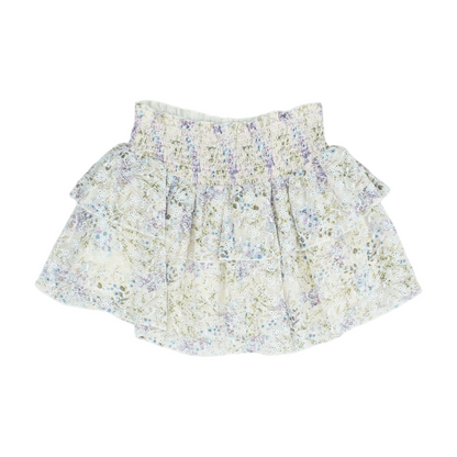 Beige Floral Skirt