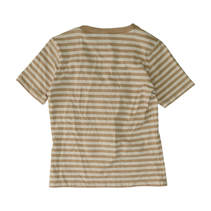 Beige Striped Blouse