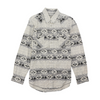 Gray Abstract Long Sleeve Button Down