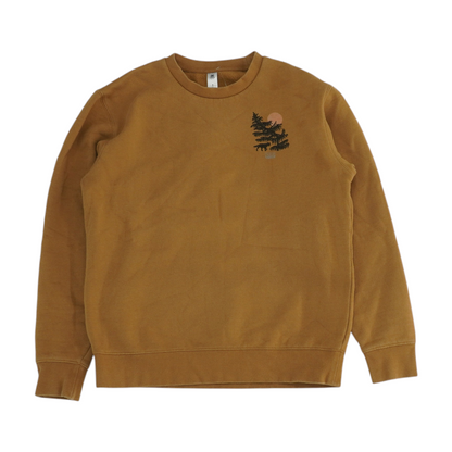 Brown Solid Sweatshirt Pullover