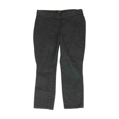 Blue Solid Capri Pants