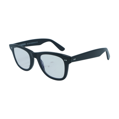 Black THE PORGY Square Prescription Eyewear