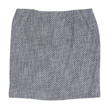 Gray Abstract Mini Skirt