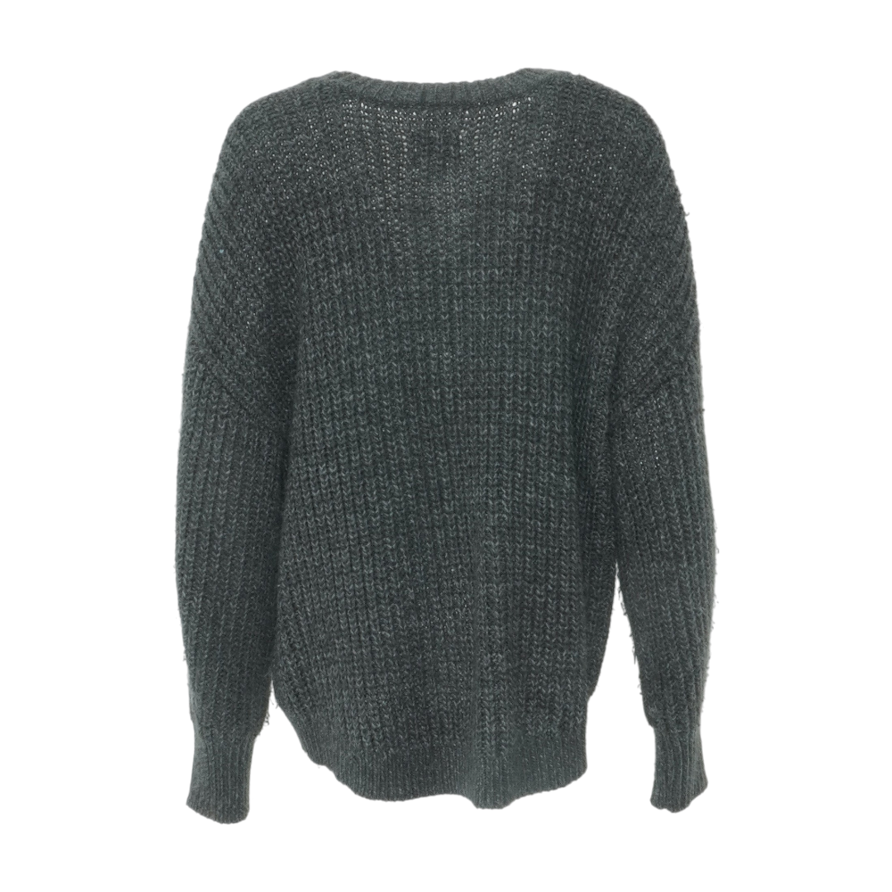 Gray Cardigan Sweater