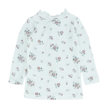 White Floral Blouse