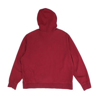 Red Solid Hoodie Pullover
