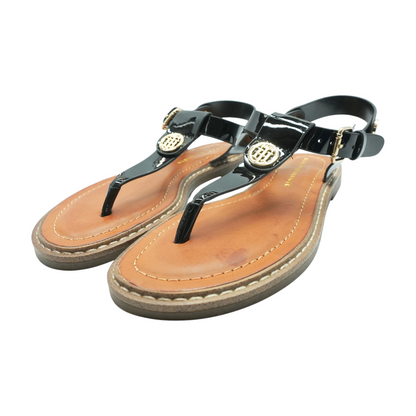 Black Flat Sandals