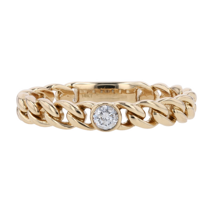 1/10 ctw 14K Yellow Gold Diamond Band Ring