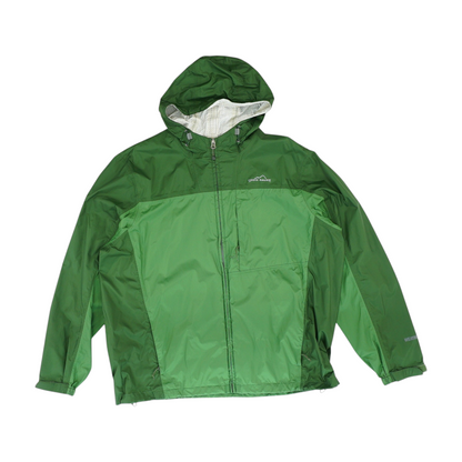 Green Solid Rain Jacket